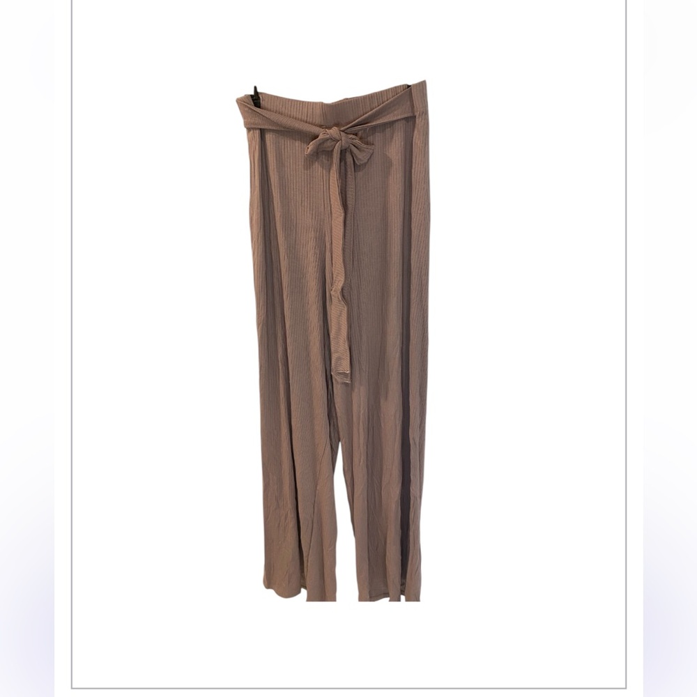 Brown Wide-Leg Pants
